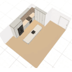 L shape + island